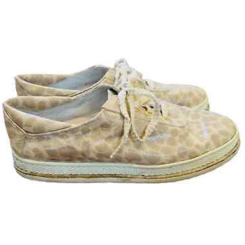 Stuart Weitzman Leopard Print Glittery Sneakers - image 3